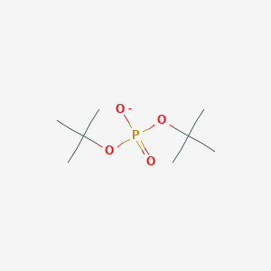 molecular formula C8H18O4P- B1364953 二叔丁基氢磷酸酯 CAS No. 33494-81-4
