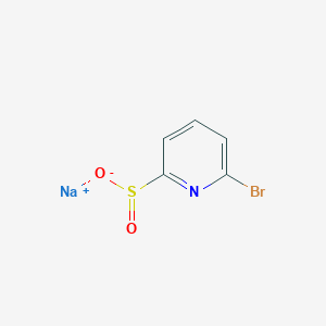 molecular formula C5H3BrNNaO2S B13649585 Sodium 6-bromopyridine-2-sulfinate 