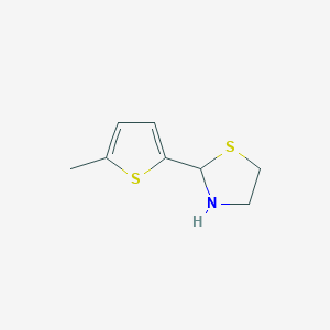 molecular formula C8H11NS2 B1364959 2-(5-Methylthiophen-2-yl)-1,3-thiazolidine 