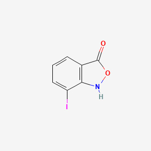 molecular formula C7H4INO2 B13649594 7-Iodobenzo[c]isoxazol-3(1H)-one 