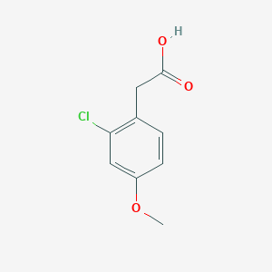 molecular formula C9H9ClO3 B1364964 2-Chloro-4-methoxyphenylacetic acid CAS No. 91367-09-8