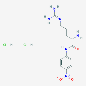 molecular formula C12H20Cl2N6O3 B13649672 H-arg-pna.2hci 