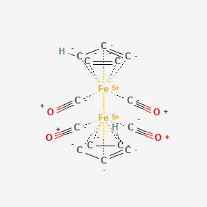 molecular formula C14H2Fe2O4 B13649689 Tetracarbonyldi-|Eth-cyclopentadienyldi-Iron 