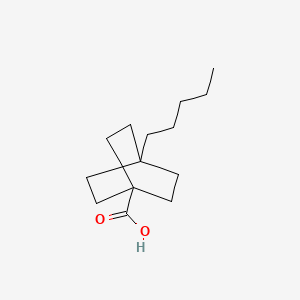 molecular formula C14H24O2 B1364977 4-Pentylbicyclo[2.2.2]octane-1-carboxylic acid CAS No. 73152-70-2