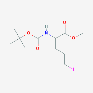 molecular formula C11H20INO4 B13649807 Methyl N-Boc-2-amino-5-iodopentanoate 