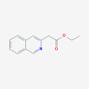 molecular formula C13H13NO2 B13649822 Ethyl 2-(isoquinolin-3-yl)acetate 