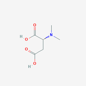 molecular formula C6H11NO4 B13649856 (2R)-2-(dimethylamino)butanedioic acid 