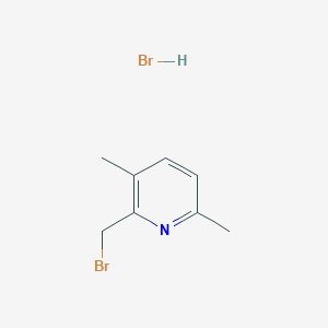 molecular formula C8H11Br2N B13649859 2-(Bromomethyl)-3,6-dimethylpyridine hydrobromide 