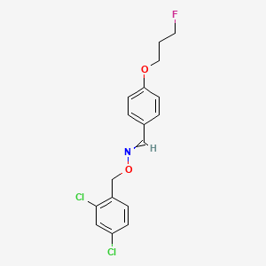 molecular formula C17H16Cl2FNO2 B1364988 N-[(2,4-dichlorophenyl)methoxy]-1-[4-(3-fluoropropoxy)phenyl]methanimine 