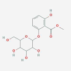 molecular formula C14H18O9 B13649897 Methyl 6-glucosyloxysalicylate 