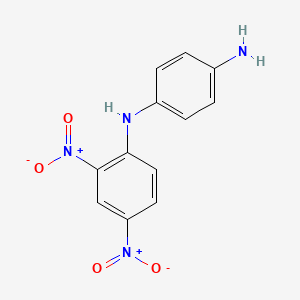 molecular formula C12H10N4O4 B1364994 1,4-Benzenediamine, N-(2,4-dinitrophenyl)- CAS No. 6373-73-5