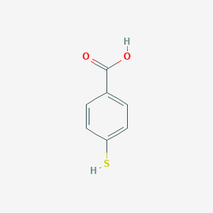 molecular formula C₇H₆O₂S B013650 4-Mercaptobenzoic acid CAS No. 1074-36-8