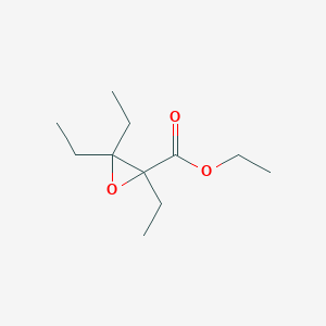 molecular formula C11H20O3 B13650004 Ethyl 2,3,3-triethyloxirane-2-carboxylate 