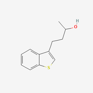 molecular formula C12H14OS B13650065 4-(Benzo[b]thiophen-3-yl)butan-2-ol 