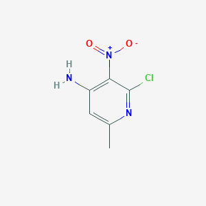 molecular formula C6H6ClN3O2 B1365008 2-氯-6-甲基-3-硝基吡啶-4-胺 CAS No. 1026907-18-5