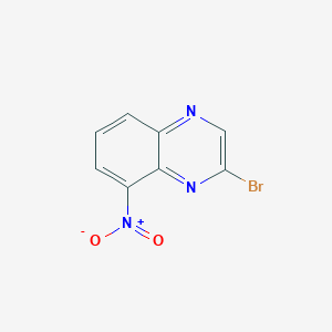 molecular formula C8H4BrN3O2 B13650104 2-Bromo-8-nitroquinoxaline 