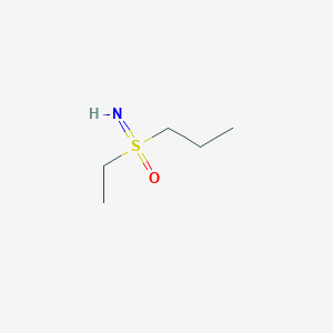 molecular formula C5H13NOS B13650127 Ethyl(imino)propyl-lambda6-sulfanone 