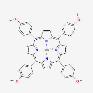 molecular formula C48H36MnN4O4 B13650128 (SP-4-1)-[5,10,15,20-Tetrakis(4-methoxyphenyl)-21H,23H-porphinato-|EN21,|EN22,|EN23,|EN24]-Manganese 