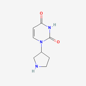 molecular formula C8H11N3O2 B1365016 3-(Uracil-1-yl)pyrrolidine 