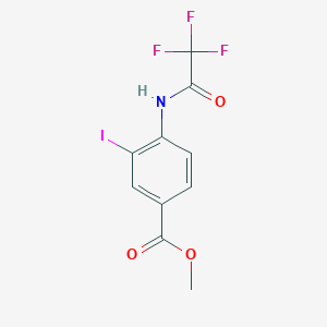 B1365018 Methyl 3-iodo-4-(2,2,2-trifluoroacetamido)benzoate CAS No. 848485-43-8