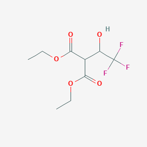 molecular formula C9H13F3O5 B1365020 Diethyl 2-(2,2,2-trifluoro-1-hydroxyethyl)malonate 