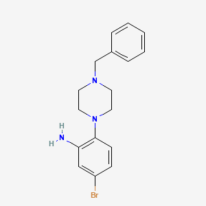 molecular formula C17H20BrN3 B1365028 2-(4-BENZYLPIPERAZIN-1-YL)-5-BROMOANILINE CAS No. 883908-27-8