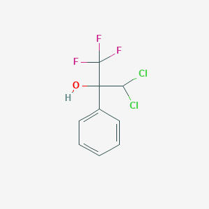 molecular formula C9H7Cl2F3O B1365035 3,3-Dichloro-1,1,1-trifluoro-2-phenylpropan-2-ol CAS No. 239074-65-8