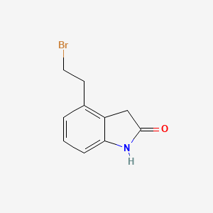 molecular formula C10H10BrNO B1365041 2H-Indol-2-one, 4-(2-bromoethyl)-1,3-dihydro- 