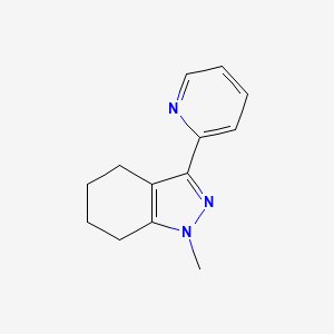molecular formula C13H15N3 B1365047 1-methyl-3-(pyridin-2-yl)-4,5,6,7-tetrahydro-1H-indazole 