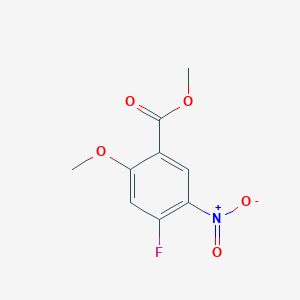molecular formula C9H8FNO5 B1365049 Methyl 4-fluoro-2-methoxy-5-nitrobenzoate 