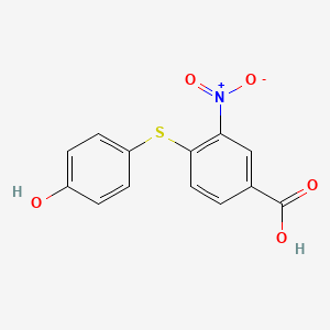 4-(4-Hydroxyphenylthio)-3-nitrobenzoic acid