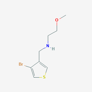 molecular formula C8H12BrNOS B13650636 n-((4-Bromothiophen-3-yl)methyl)-2-methoxyethan-1-amine 