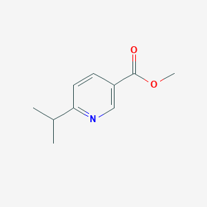 molecular formula C10H13NO2 B13650728 Methyl 6-isopropylnicotinate 