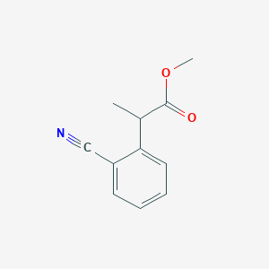 molecular formula C11H11NO2 B13650750 Methyl 2-(2-cyanophenyl)propanoate 