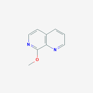 molecular formula C9H8N2O B13650781 8-Methoxy-1,7-naphthyridine 