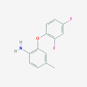 molecular formula C13H11F2NO B1365079 2-(2,4-Difluorophenoxy)-4-methylaniline CAS No. 946774-65-8