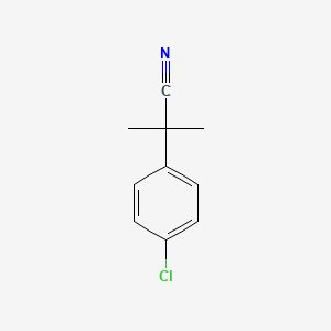 molecular formula C10H10ClN B1365084 2-(4-Chlorophenyl)-2-methylpropanenitrile CAS No. 30568-32-2