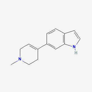 molecular formula C14H16N2 B1365085 6-(1-Methyl-1,2,3,6-tetrahydropyridin-4-yl)-1H-indole CAS No. 321744-85-8