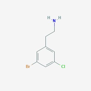 molecular formula C8H9BrClN B13650895 2-(3-Bromo-5-chlorophenyl)ethanamine 