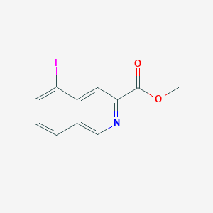 molecular formula C11H8INO2 B13650994 Methyl 5-iodoisoquinoline-3-carboxylate CAS No. 1005029-80-0