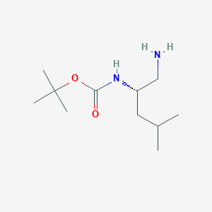 tert-butyl N-[(2S)-1-amino-4-methylpentan-2-yl]carbamate