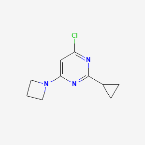 4-(Azetidin-1-yl)-6-chloro-2-cyclopropylpyrimidine