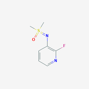 molecular formula C7H9FN2OS B13651161 ((2-Fluoropyridin-3-yl)imino)dimethyl-l6-sulfanone 