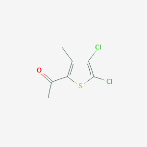 molecular formula C7H6Cl2OS B13651163 1-(4,5-Dichloro-3-methylthiophen-2-yl)ethanone 