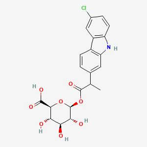 molecular formula C21H20ClNO8 B1365121 Carprofen glucuronide 