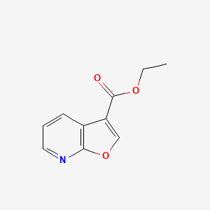 molecular formula C10H9NO3 B13651452 Ethyl furo[2,3-b]pyridine-3-carboxylate 