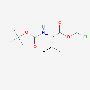 Chloromethyl (2S,3S)-2-{[(tert-butoxy)carbonyl]amino}-3-methylpentanoate
