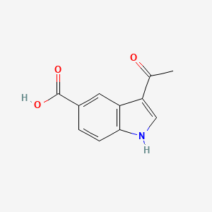 molecular formula C11H9NO3 B1365149 3-acetyl-1H-indole-5-carboxylic acid CAS No. 444991-59-7