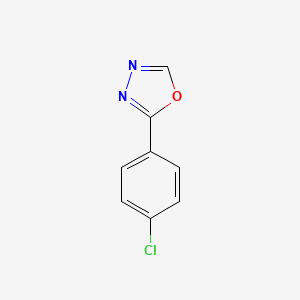molecular formula C8H5ClN2O B1365156 2-(4-Chlorophenyl)-1,3,4-oxadiazole CAS No. 23289-10-3