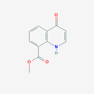 molecular formula C11H9NO3 B1365160 Methyl 4-hydroxyquinoline-8-carboxylate CAS No. 860206-84-4